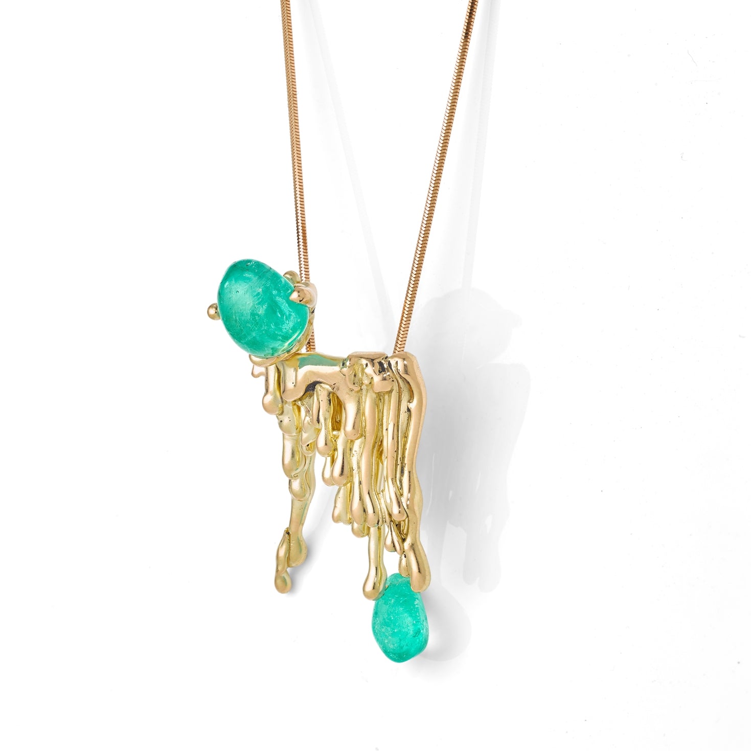 Muzo Emerald Candelabra necklace
