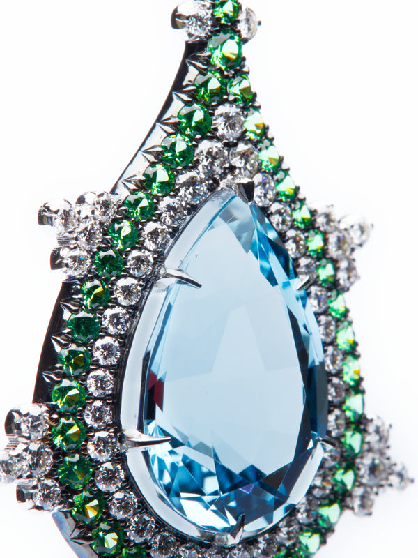 Gothic Aqua earrings