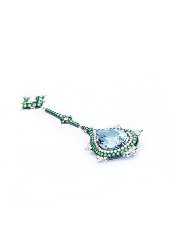 Gothic Aqua earrings