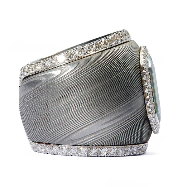 Damascus steel ring