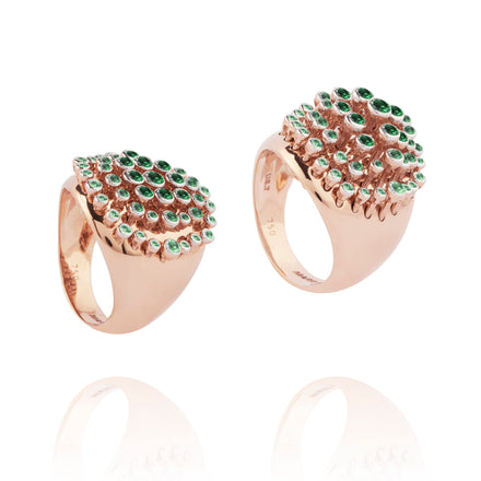 Bague Emerald King Wave