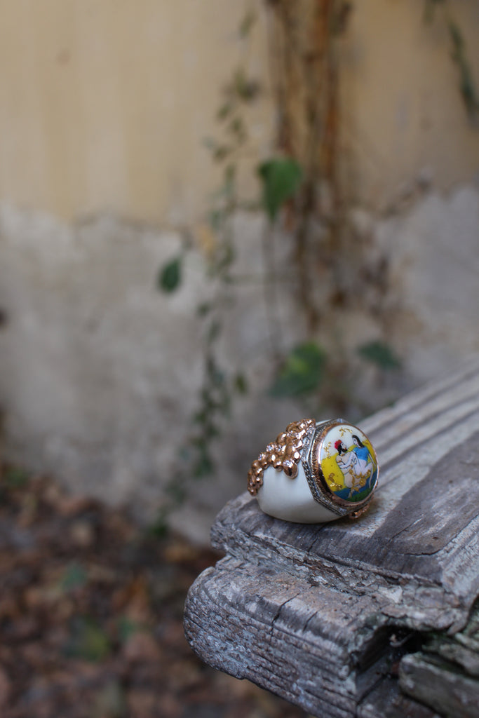 Bague En Argent Pour Femme – Modèle Nu érotique Signé – Occasion