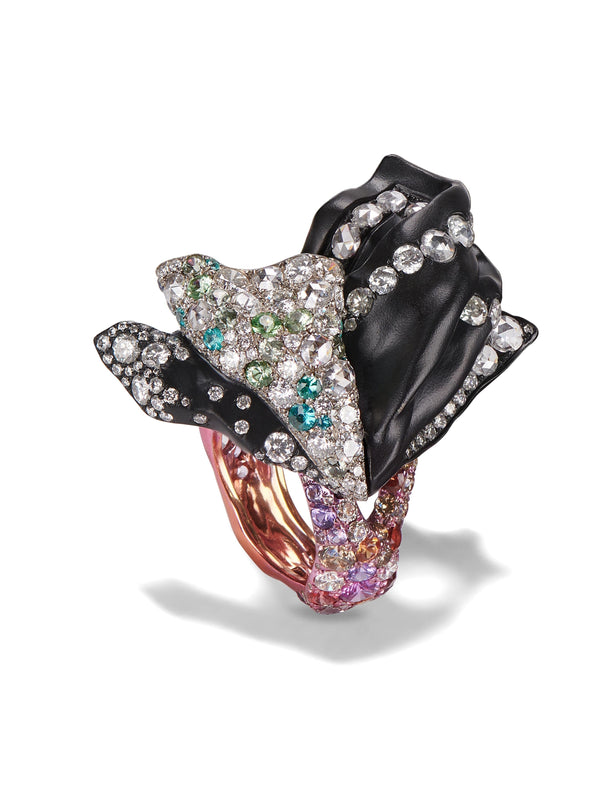 BAGUE MAGNOLIA DE MINUIT