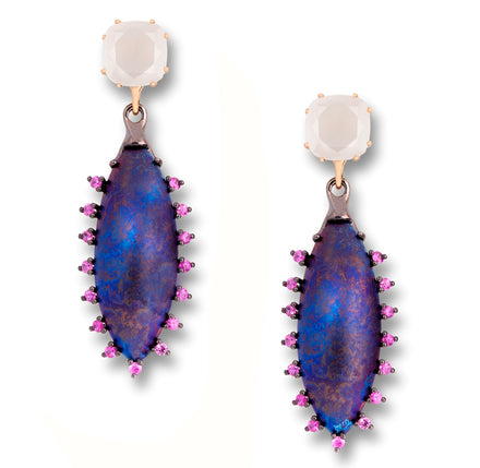 Lava and Ice Earrings