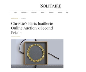 First Edition Jewellery Talent Of Today by Christie’s Paris Joaillerie x Second Petale