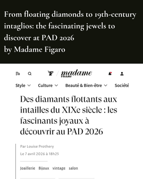« Fascinating Jewels »: Madame Figaro Spotlights Second Petale Jewellery Gallery at PAD Paris 2026