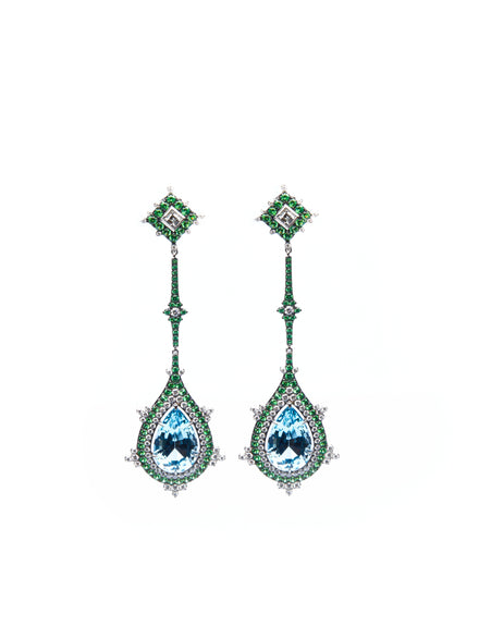 Gothic Aqua earrings