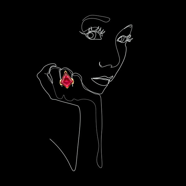 Bague Rubellite Kite