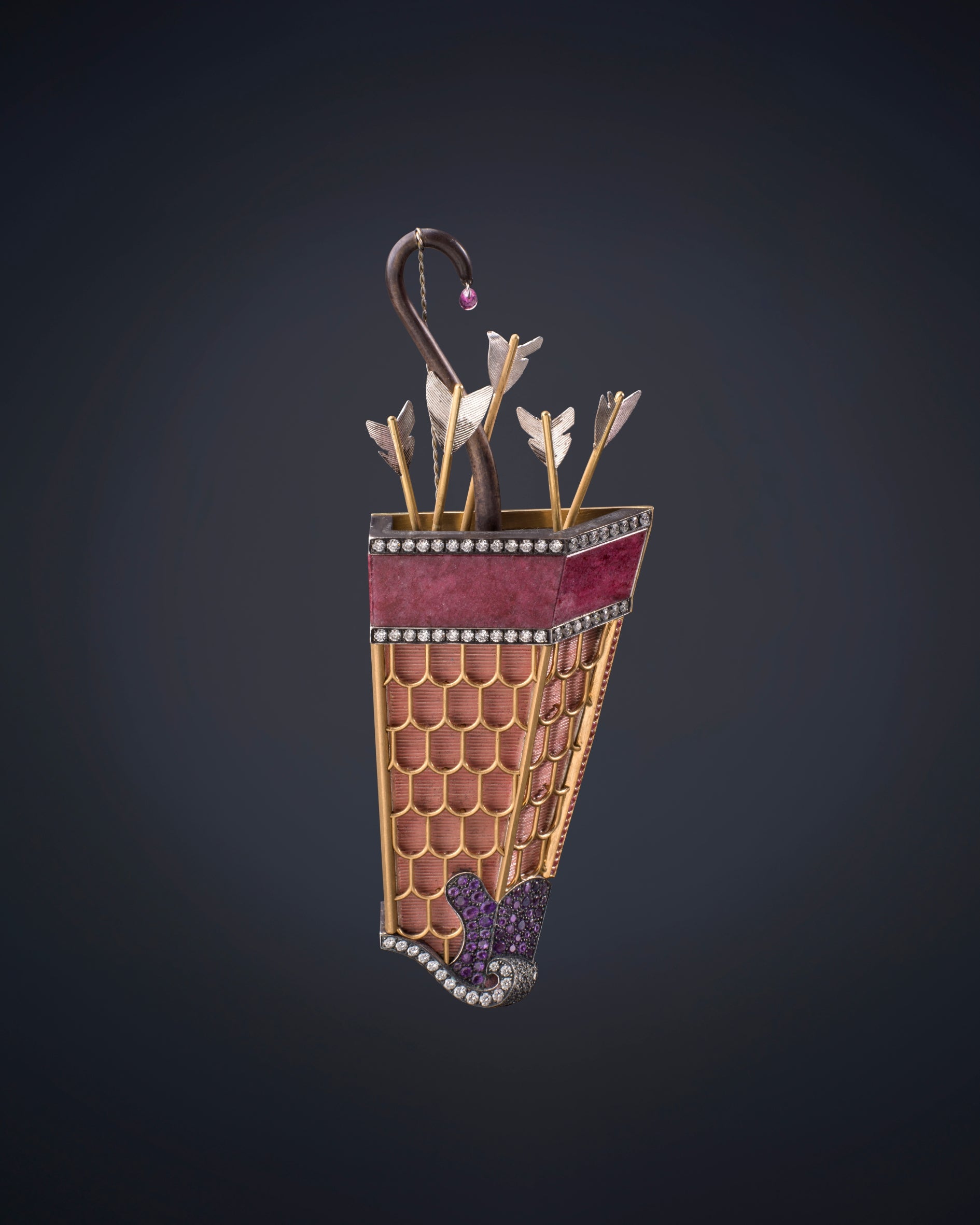 Quiver Brooch