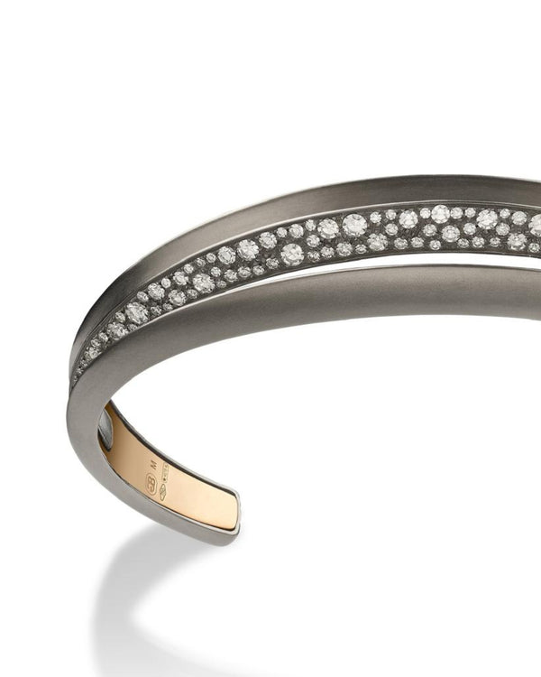 Palmetta Titanium Diamond Bracelet
