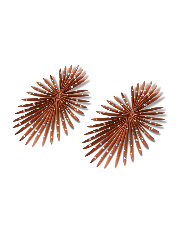 Palma Starburst Titanium Earrings